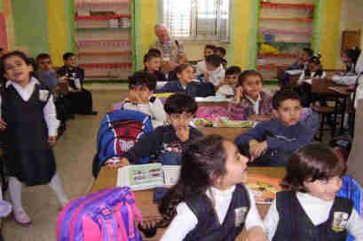 Palestinian children in school